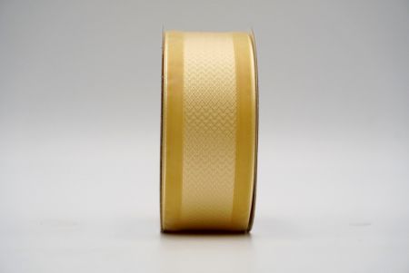 Cream Sheer Mid Herringbone Design Ribbon_K1754-A28